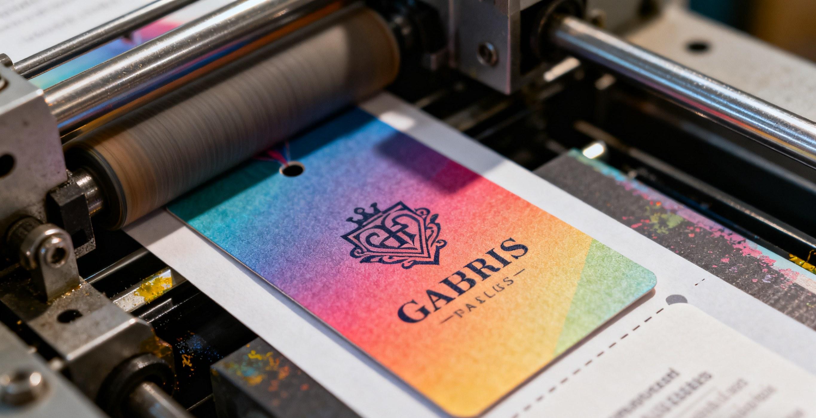 Hang tags printed on professional offset printer.